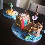 Pirate Cake And Treasure Island
