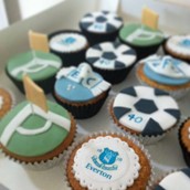 Everton Themed Cup Cakes