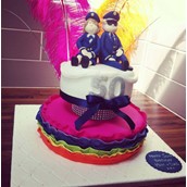 Bright Coloured Fancy Dress Cake Licky Lips Cakes Liverpool