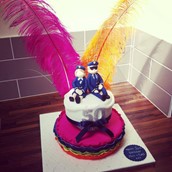 Bright Coloured Fancy Dress Cake Licky Lips Cakes Liverpool 2
