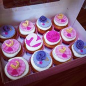 princess disney cupcakes - licky lips cakes liverpool