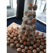 wedding cupcake tower  - licky lips cakes liverpool
