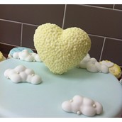 Heart And Clouds Cake Licky Lips Cakes Liverpool