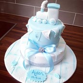 Christening Cake Train Style Licky Lips Cakes Liverpool