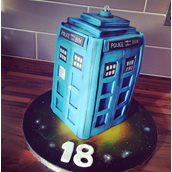 Licky Lips Cakes Liverpool Men Dr Who Tardis